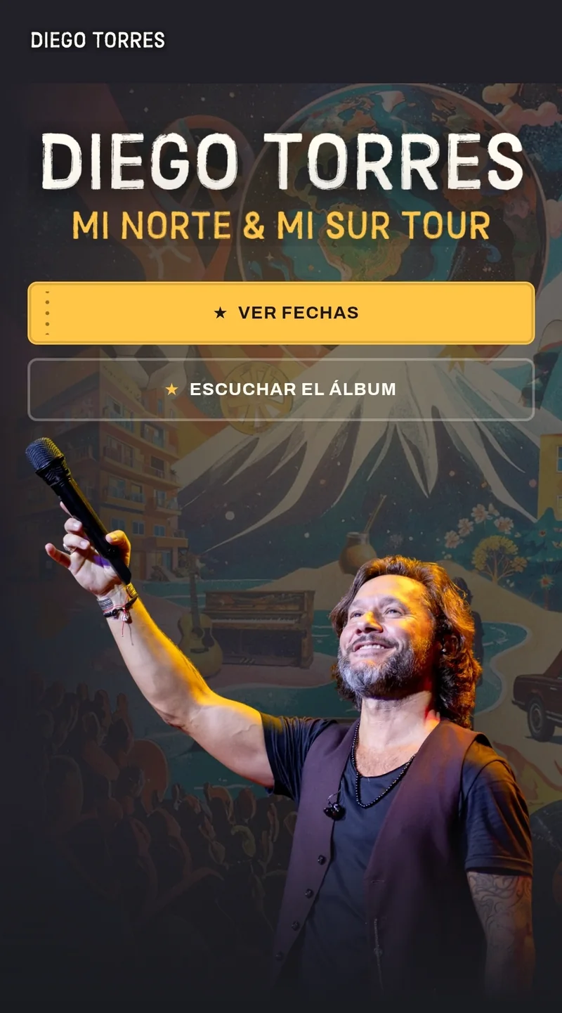La portada del sitio en el telefono