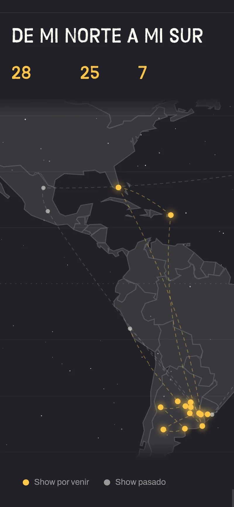 El mapa del recorrido en el telefono