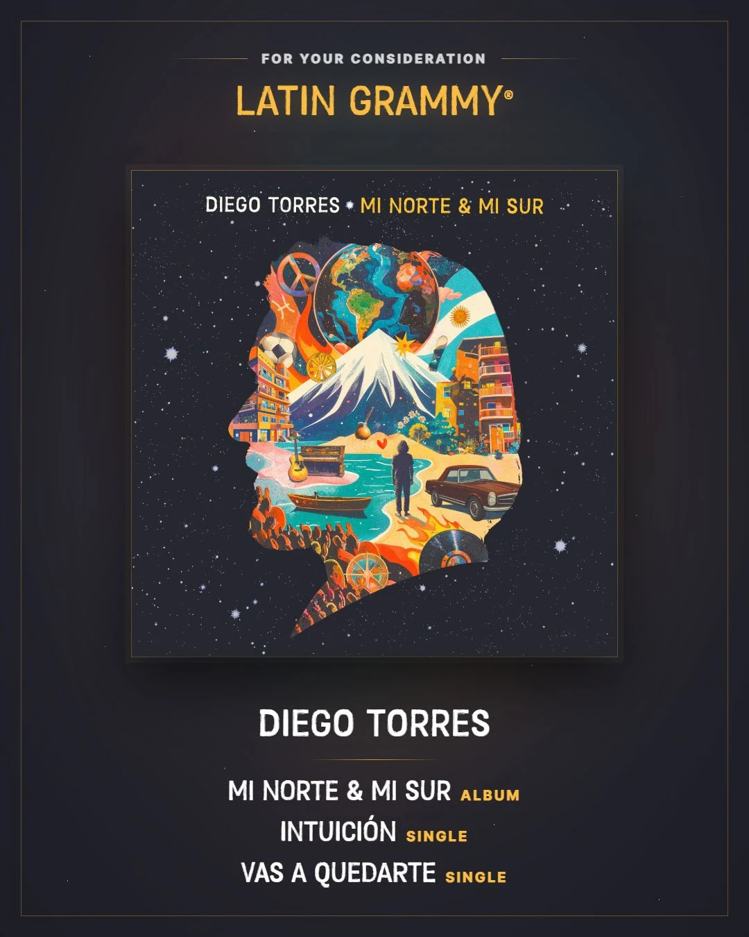 Diego Torres — pieza For Your Consideration, version enmarcada