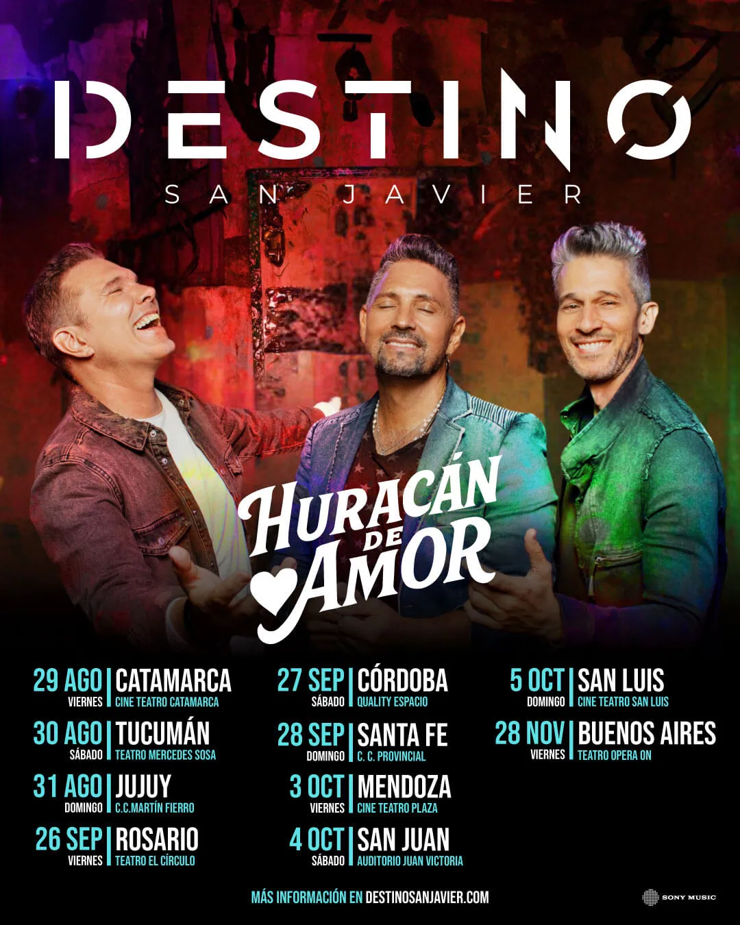 Huracán de Amor fechas