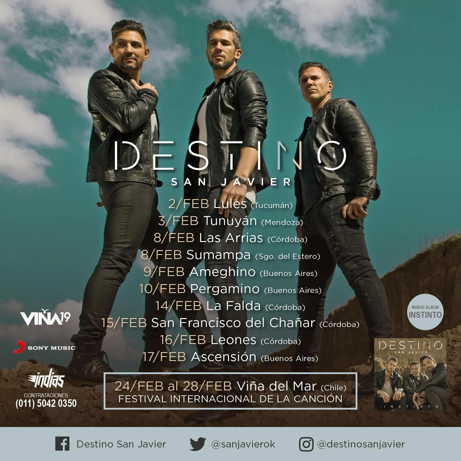 Primer tour — fechas