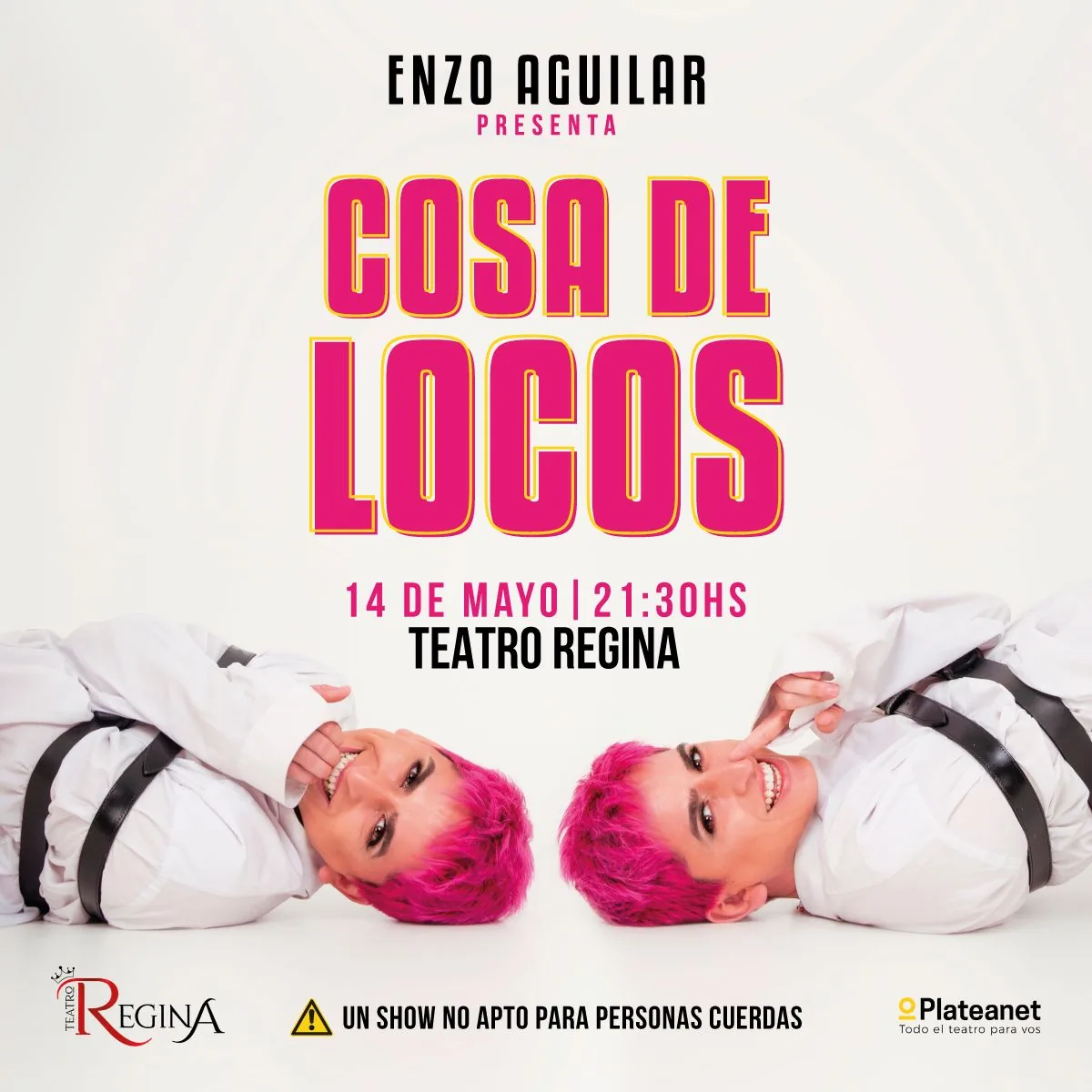 Cosa de Locos — pieza principal de campaña para Enzo Aguilar