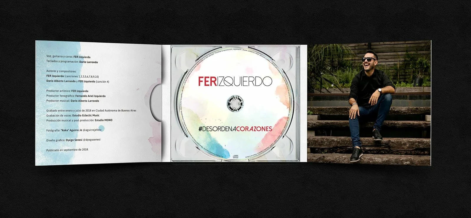 Fer Izquierdo — CD impreso y créditos del álbum