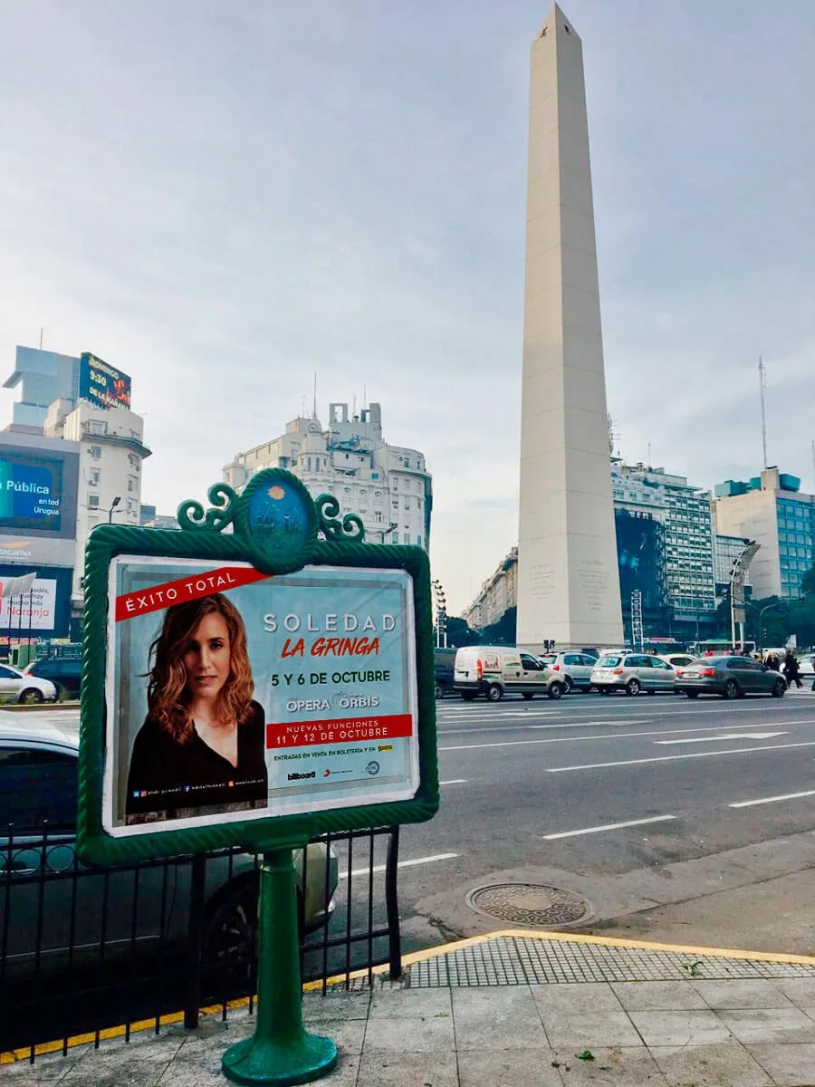 Vía pública frente al Obelisco